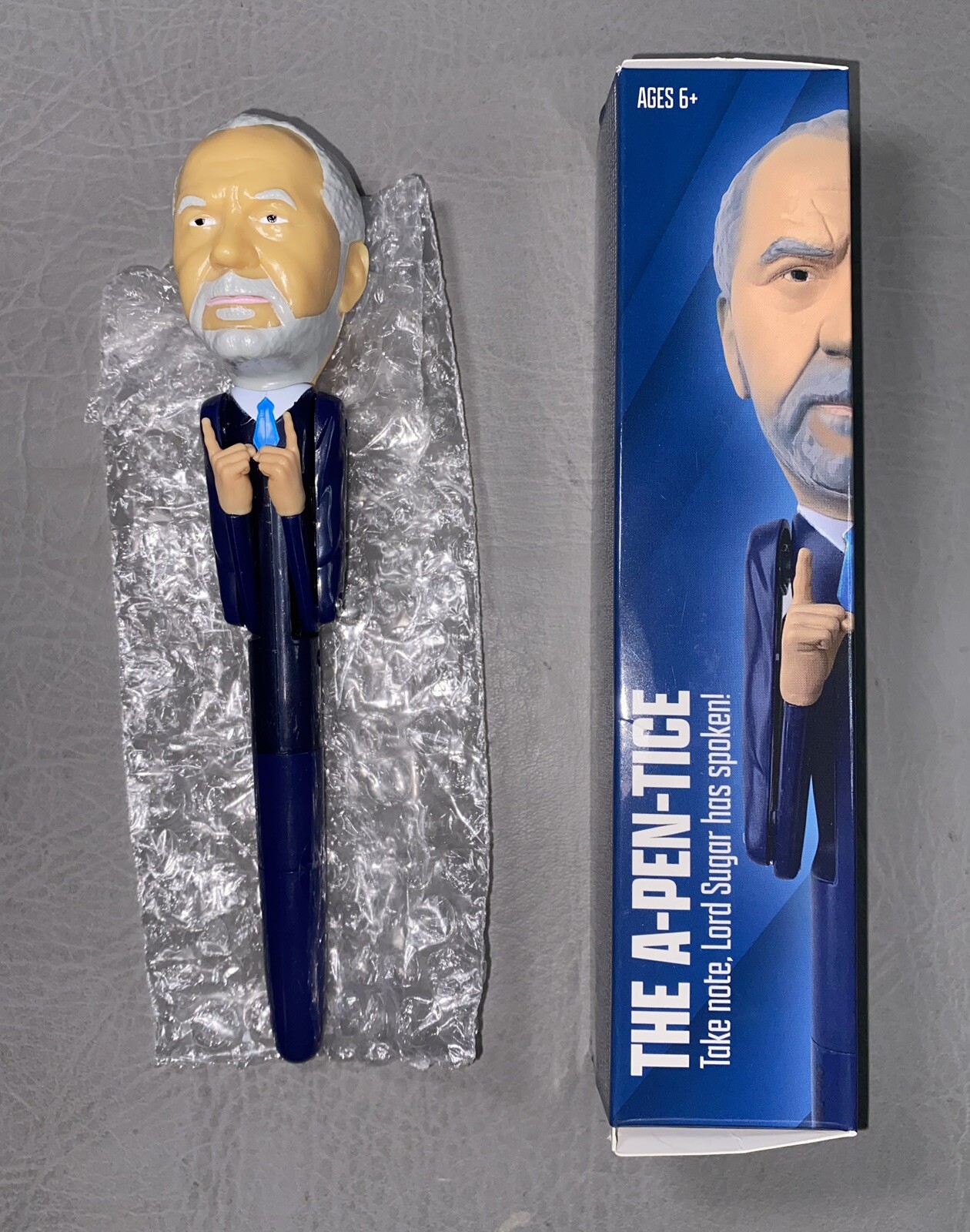 Lord Alan Sugar Rare Collectible Talking Head Pointing Pen Movable 6 Phrase NEW!