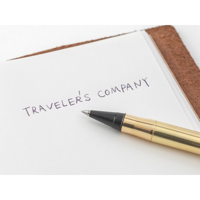 TRAVELER’S COMPANY TRC Brass Rollerball Pen Solid Brass TRAVELER’S Notebook