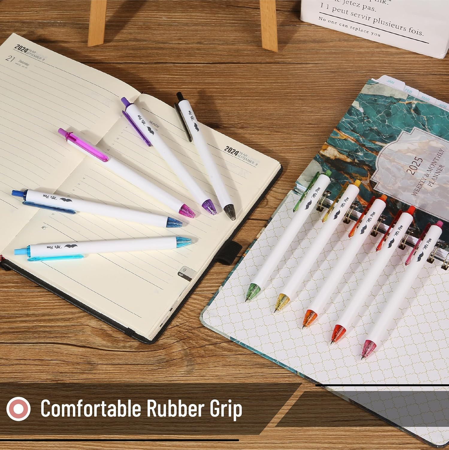 – Cute Ballpoint Pens Assorted Color Ink, 0.7Mm, 10 Colorful Ink