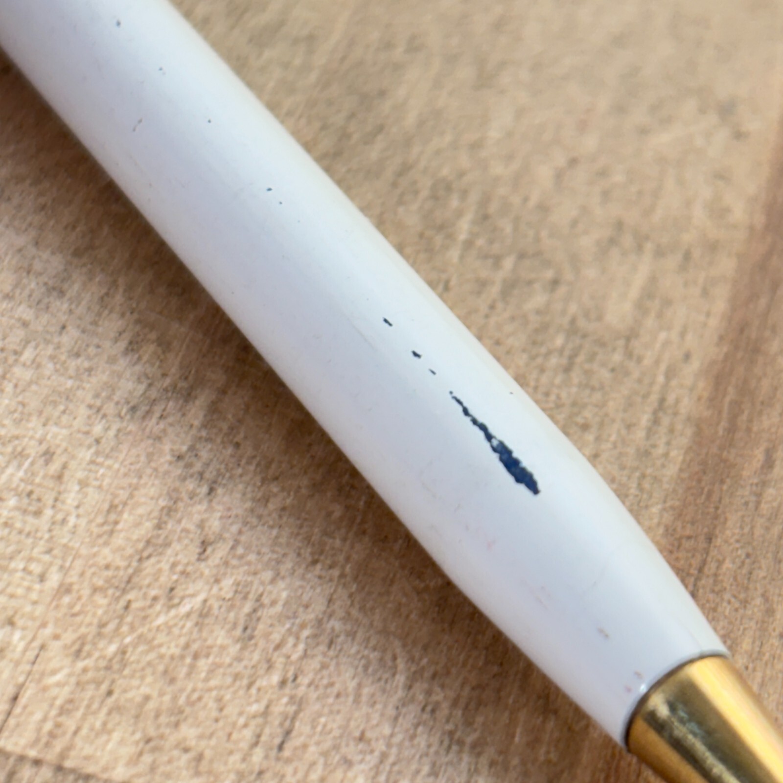MISTY Cigarettes Advertising Pen, Gold Tone and White Enamel