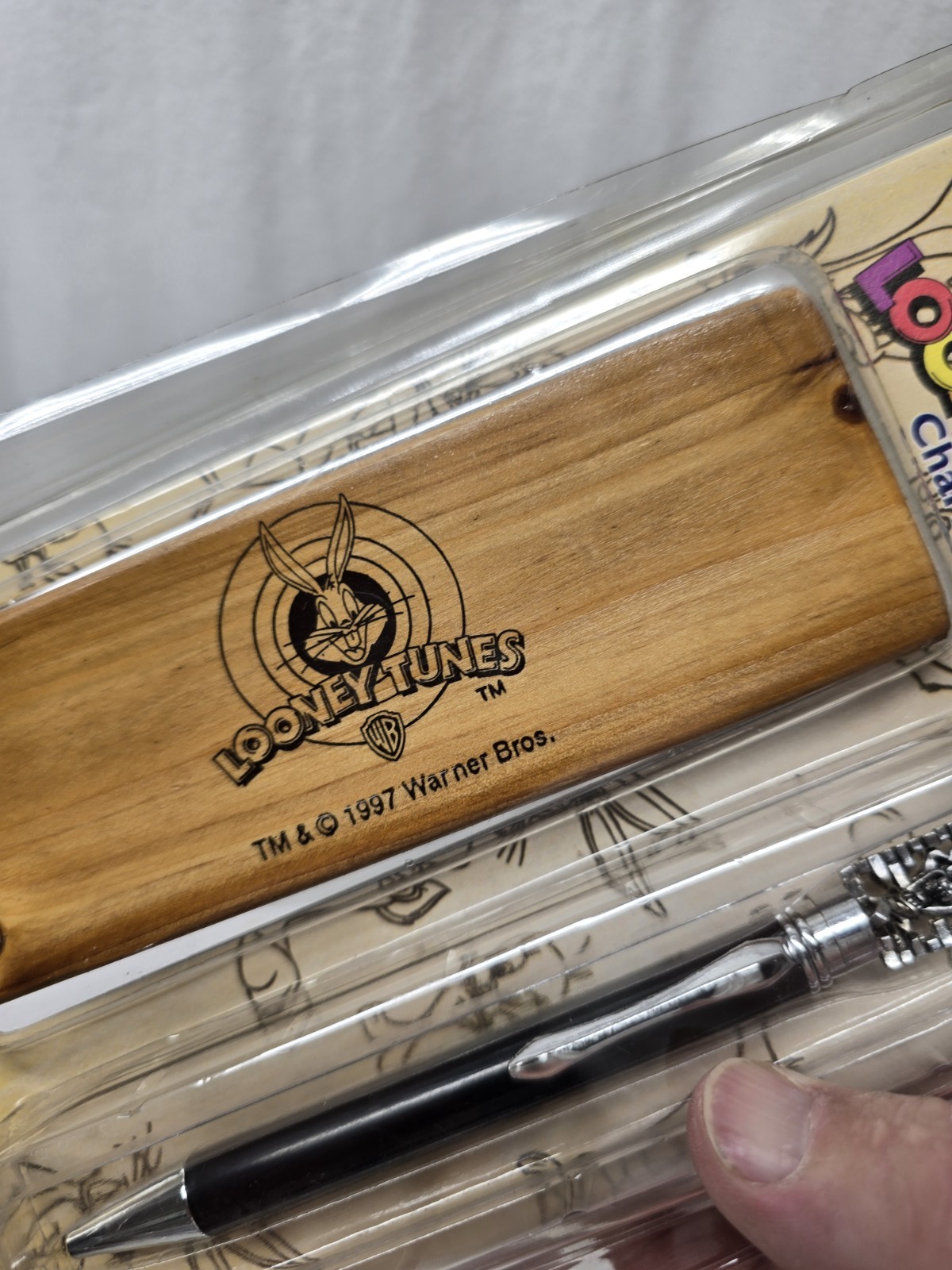 Looney Tunes, Character Pen TAZMANIAN DEVIL, Wood Pen Stand, Solid Brass Pen NEW