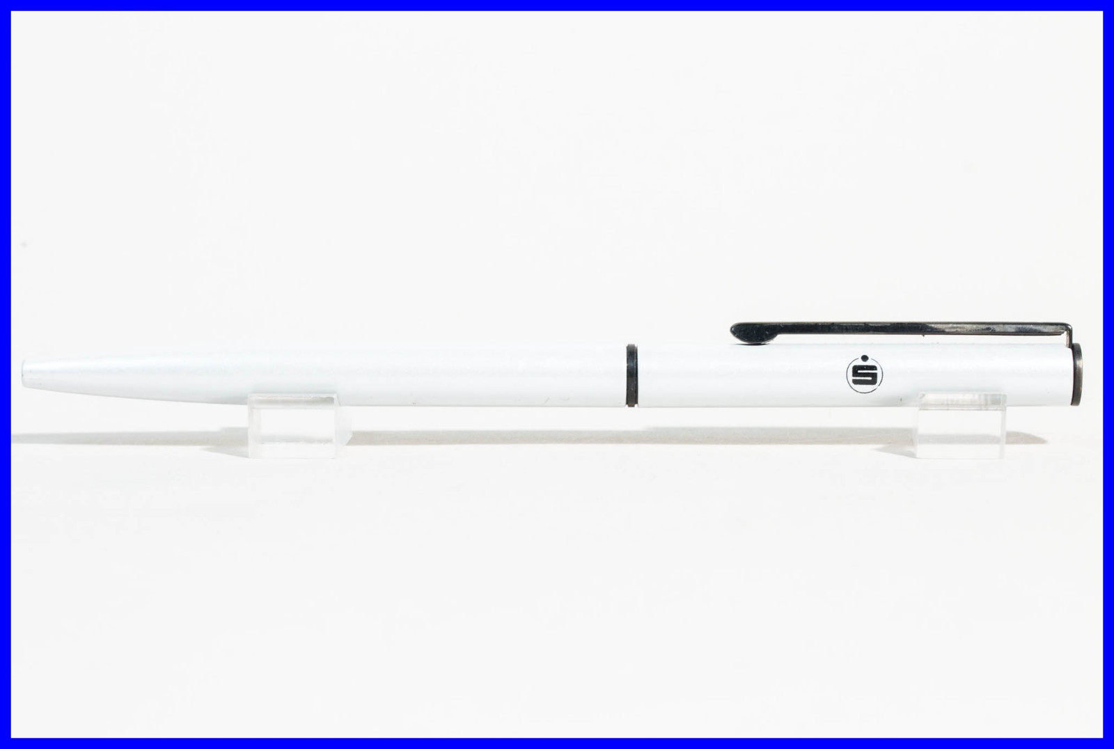 Fend Ballpoint Pen for the Savings Bank around 1980 SILVER & BLACK / Rare 1980’s
