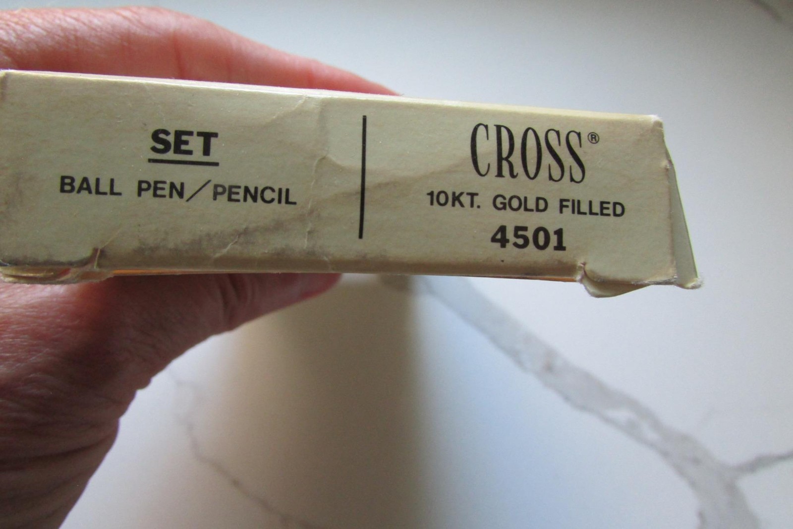 New Rare Cross10KT Gold Filled Pen and Pencil Illinois Bell/ATT Diamond Chip