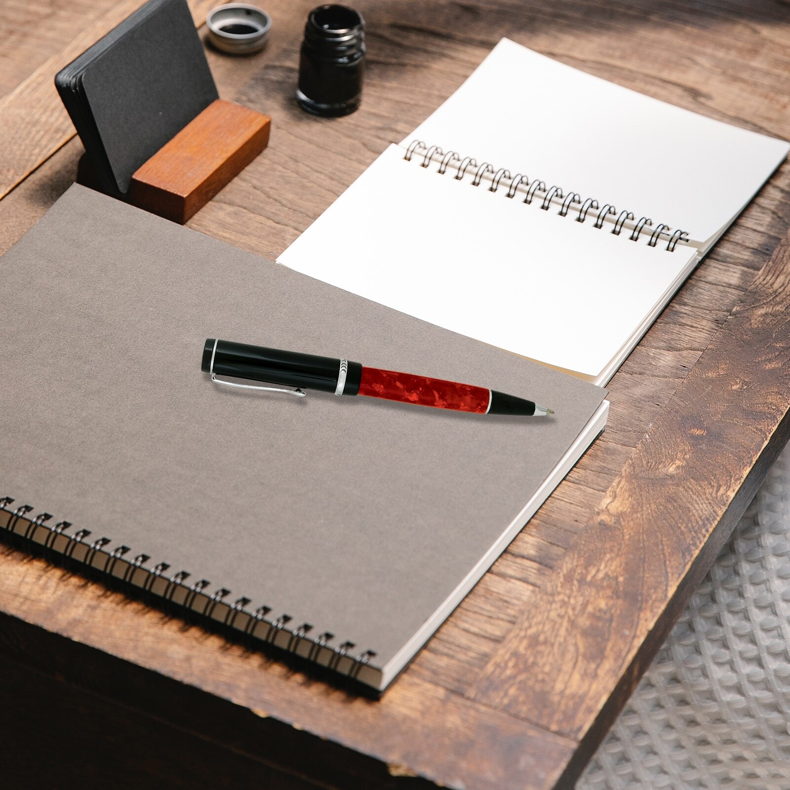 Conklin Duragraph Ballpoint Pen – Red Nights, With Fine Tip (CK71385)