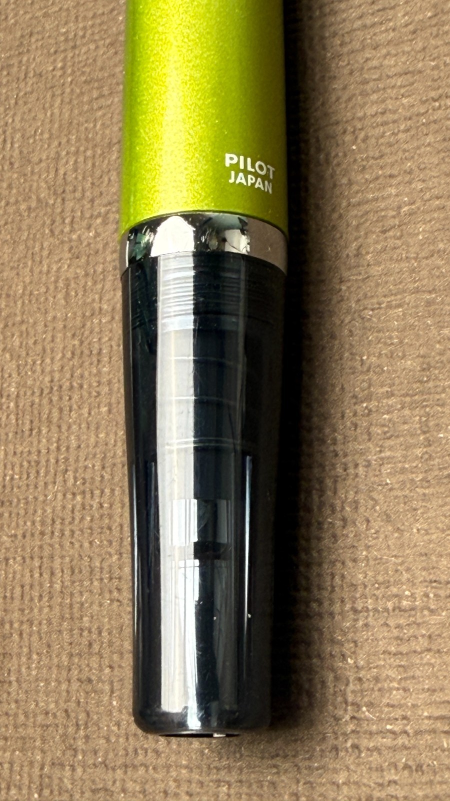 Pilot Ageless Present Pen Lime Green No Box Papers w/ BRFN Refill