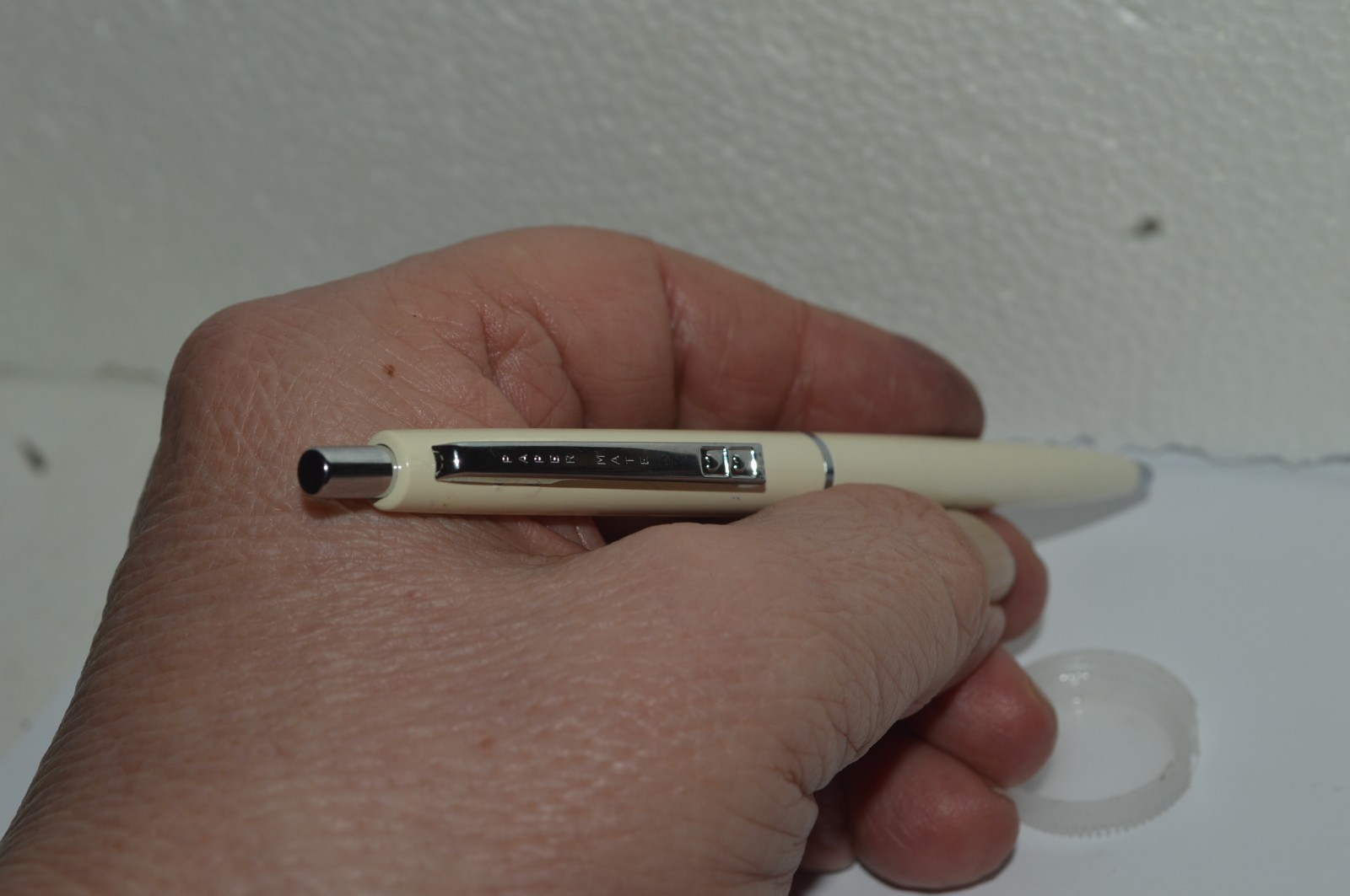 Paper Mate MALIBU Ballpoint Pen White Color All Plastic NOS Made In USA Ca 1980s