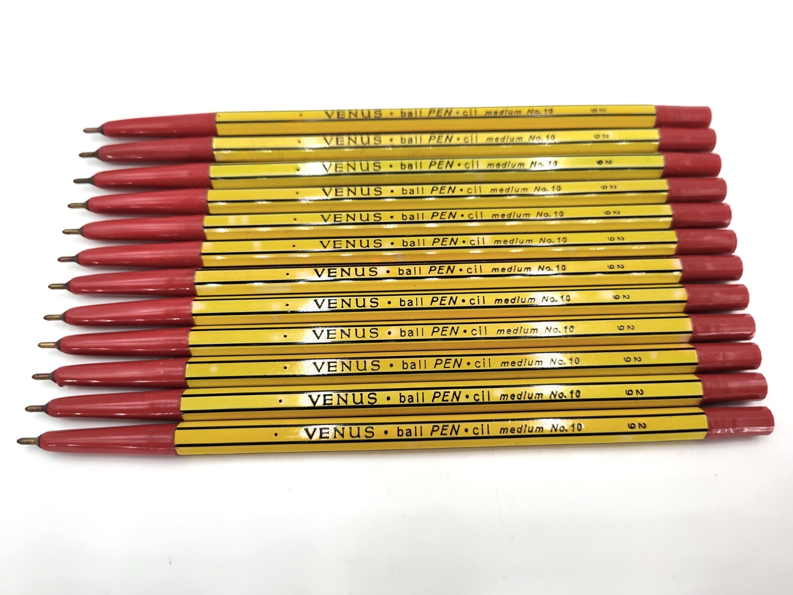 Vintage Box of 12 Venus Ball Pen-cil Red No. 10 Dry