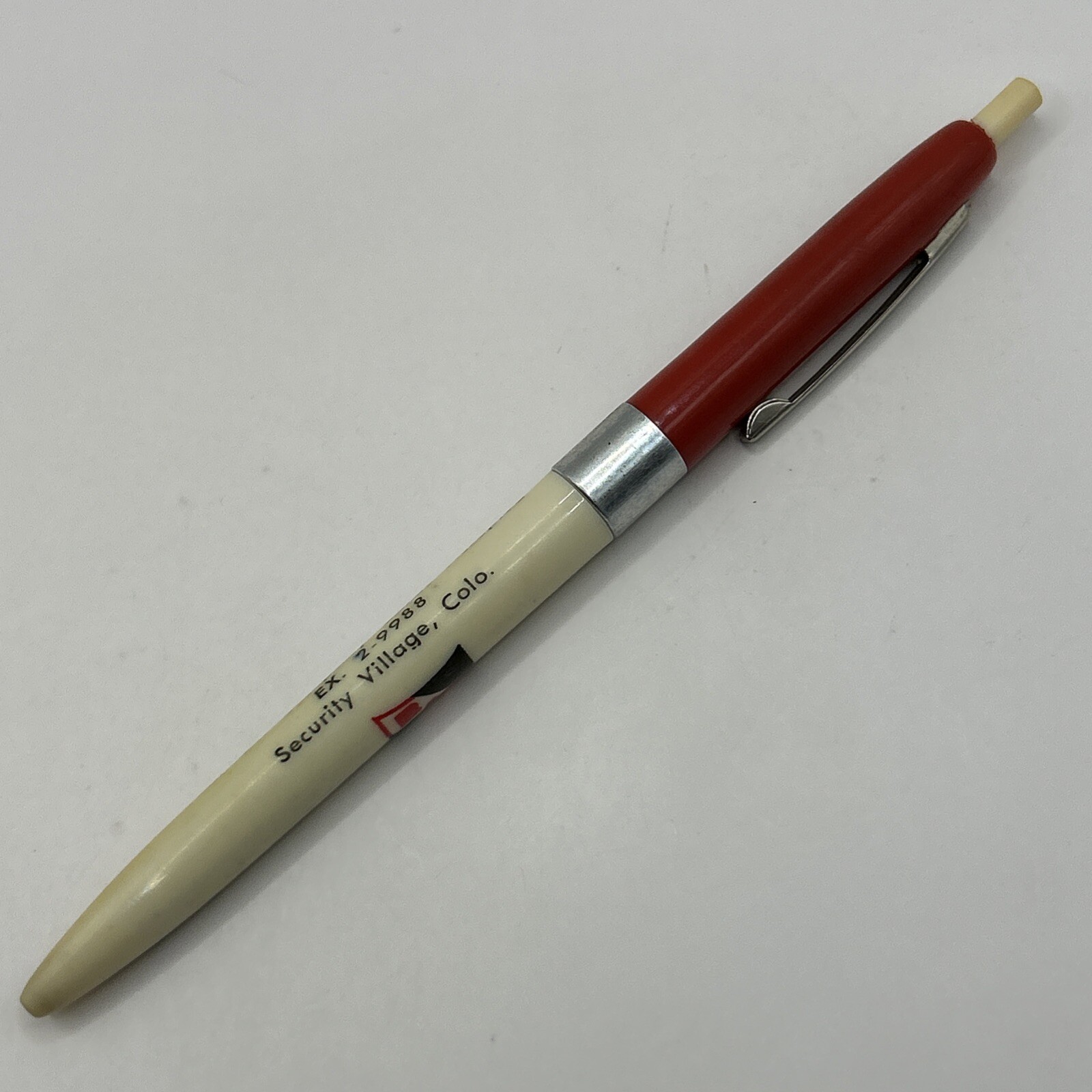 VTG Ballpoint Pen SECURITY SERVICE Bay Oil Gas Station Security Village Colorado