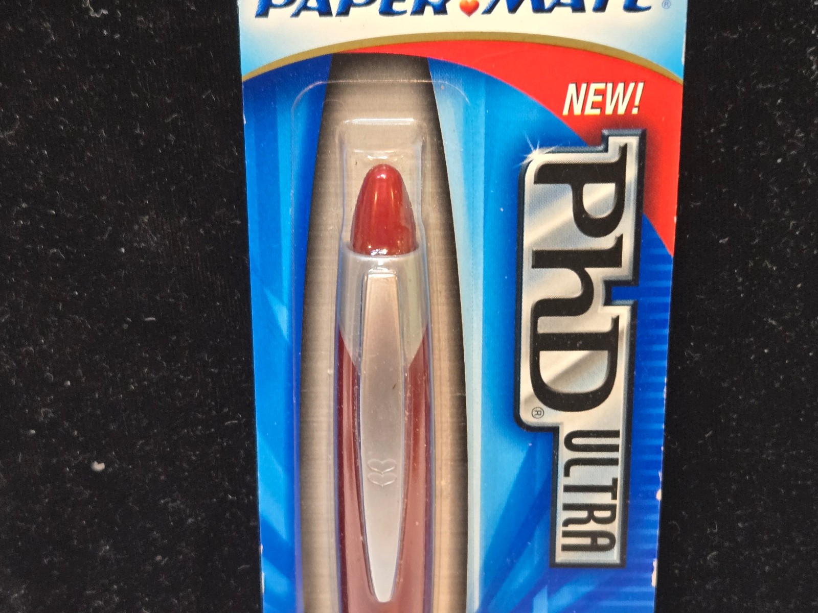 PAPER MATE PhD ULTRA BALL POINT PEN, RED, LUBRIGLIDE; JAPAN; NOS