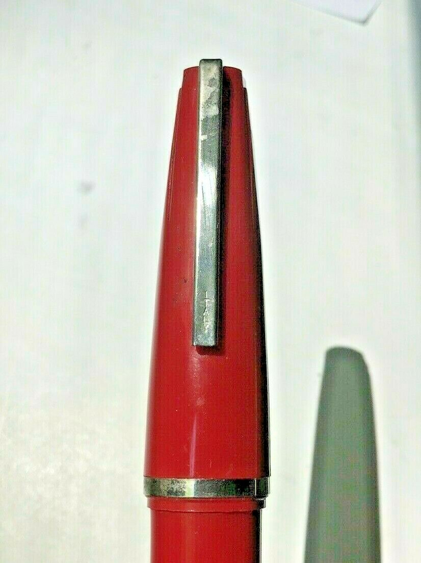 Monster Red Ballpoint pen. Says Italy on pocket clip – Large – Big