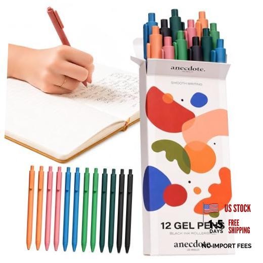 Journaling Pens Set (12 Pack) | Black Ink Planner Pens, 1 Count (Pack of 12)