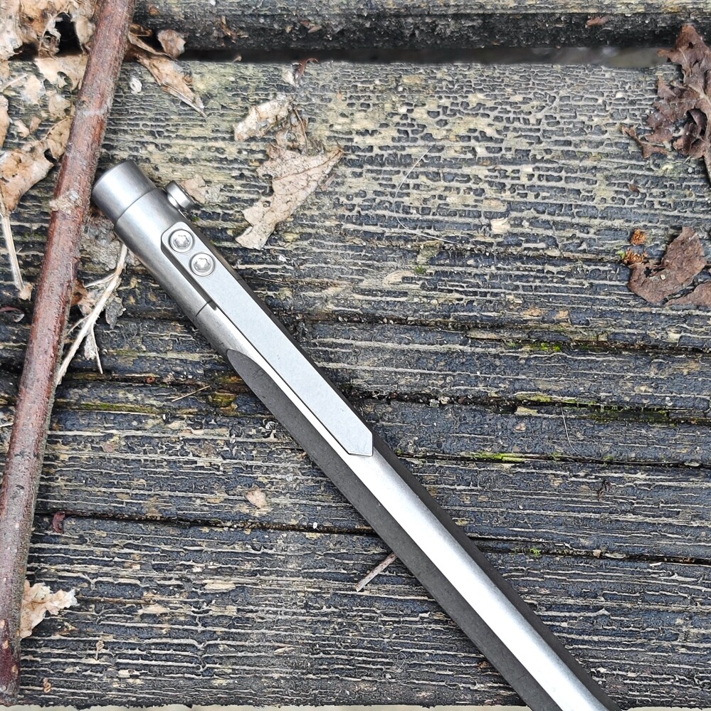 EDC Titanium Alloy Mechanical Pocket Ballpoint Pen Signature Top Pen for Gift
