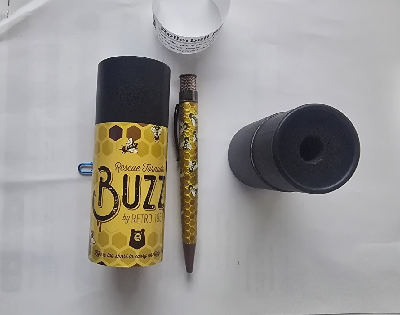 Retro 51 #VBP-1839 / «BUZZ» Acid Etched Honey Bees Tornado Ballpoint Pen