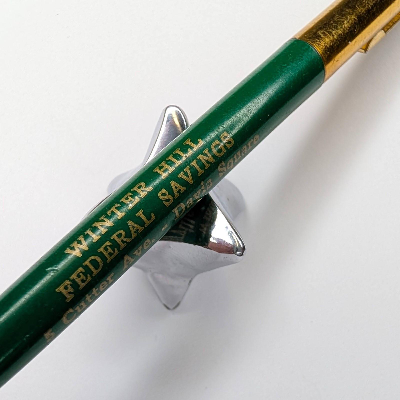 c1950s Somerville, Mass. Winter Hill Federal Savings Ballpoint Pen Kwik Klik G16