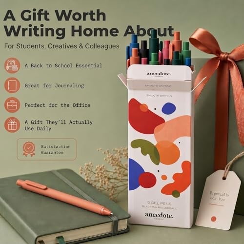 Journaling Pens Set (12 Pack) | Black Ink Planner Pens, 1 Count (Pack of 12)