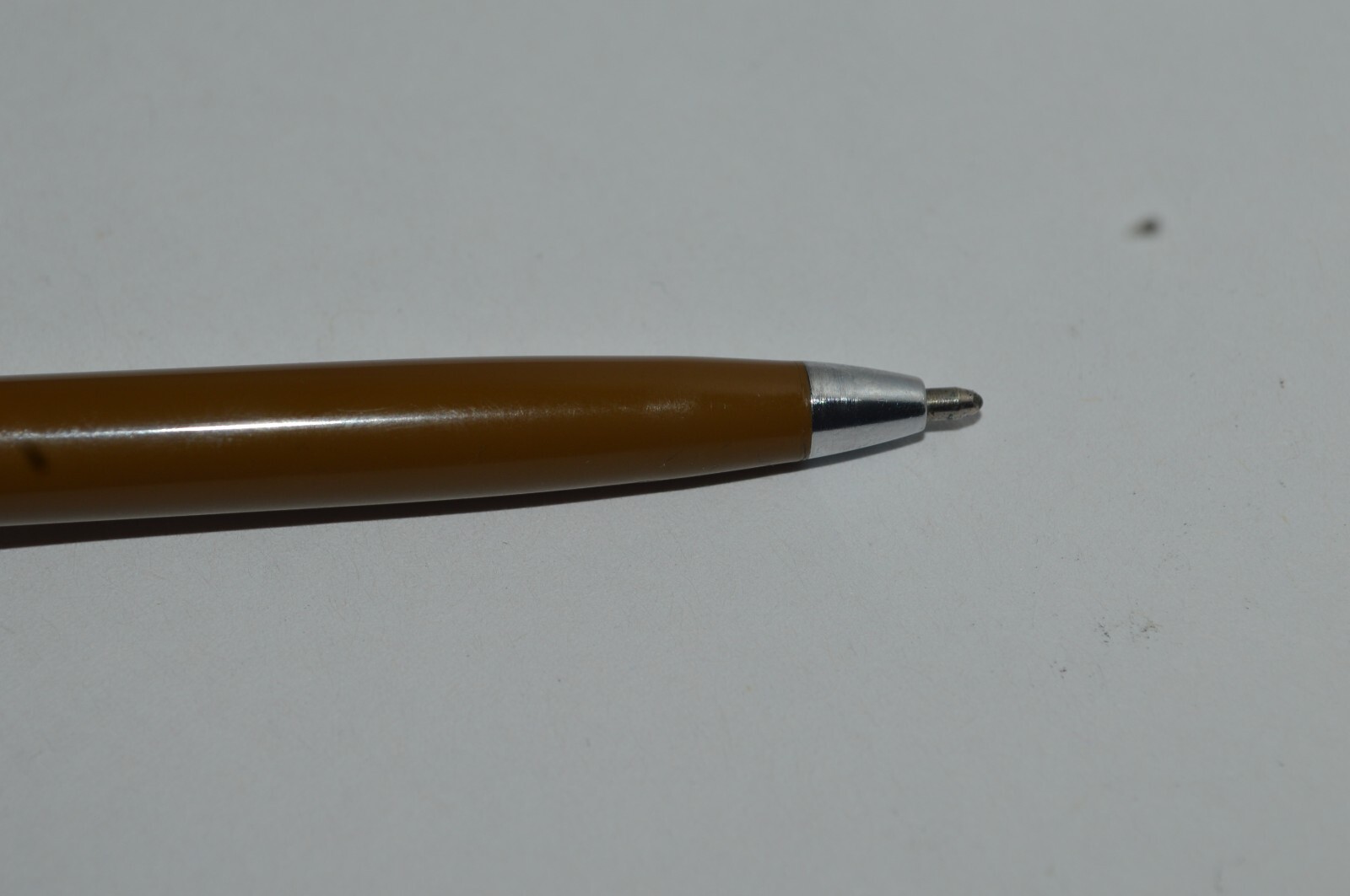 PAPER MATE Profile Slim Grip Ballpoint Pen Brown-Chrome Barrel Made In USA 1990s