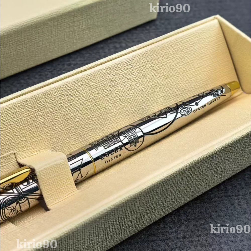 HOT ROLEX Vintage Collectible Ballpoint Pen Silver Gold Luxury New With box💥