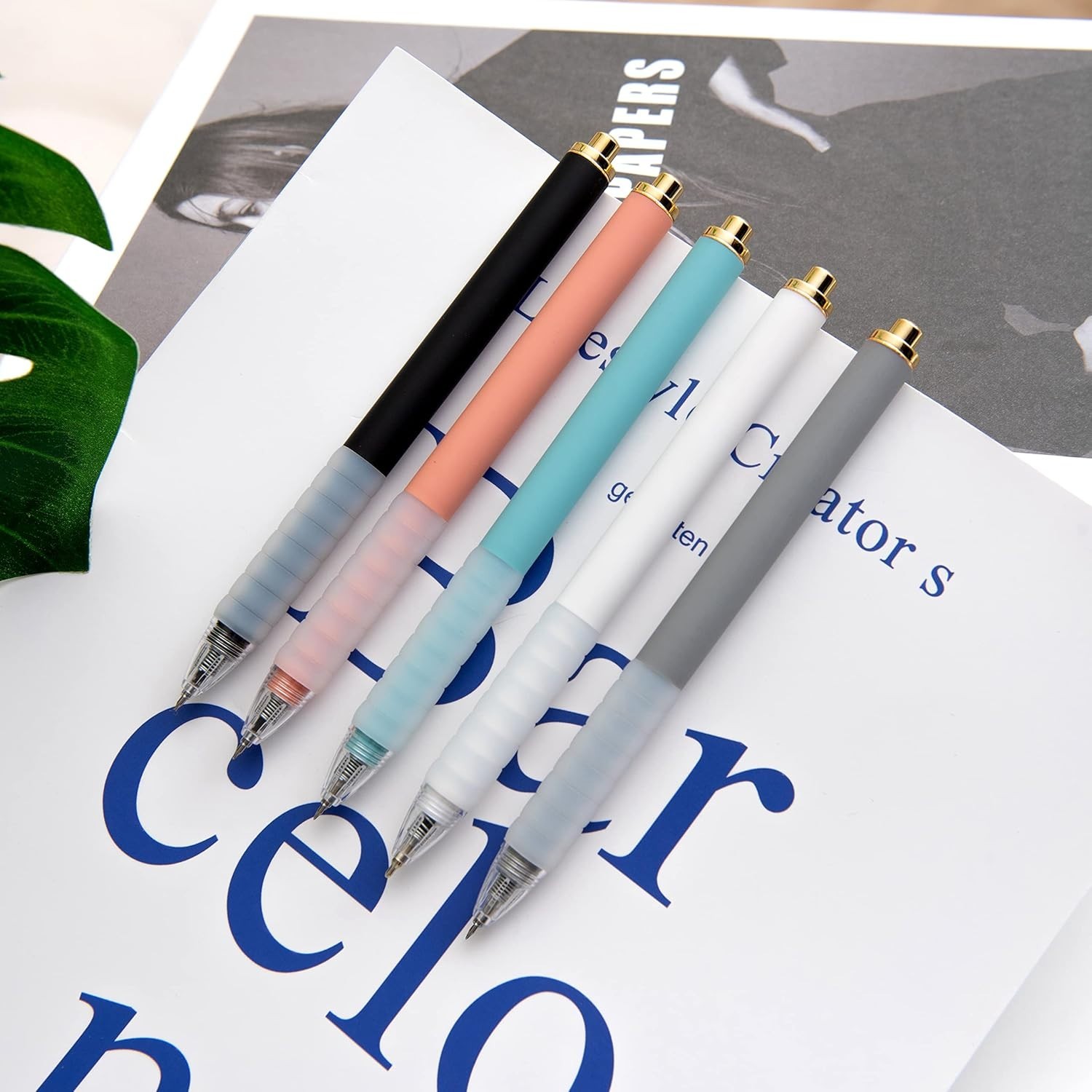 Ballpoint Pens Medium Point 1mm Black Ink Work Pen with Super Soft Grip Ball …