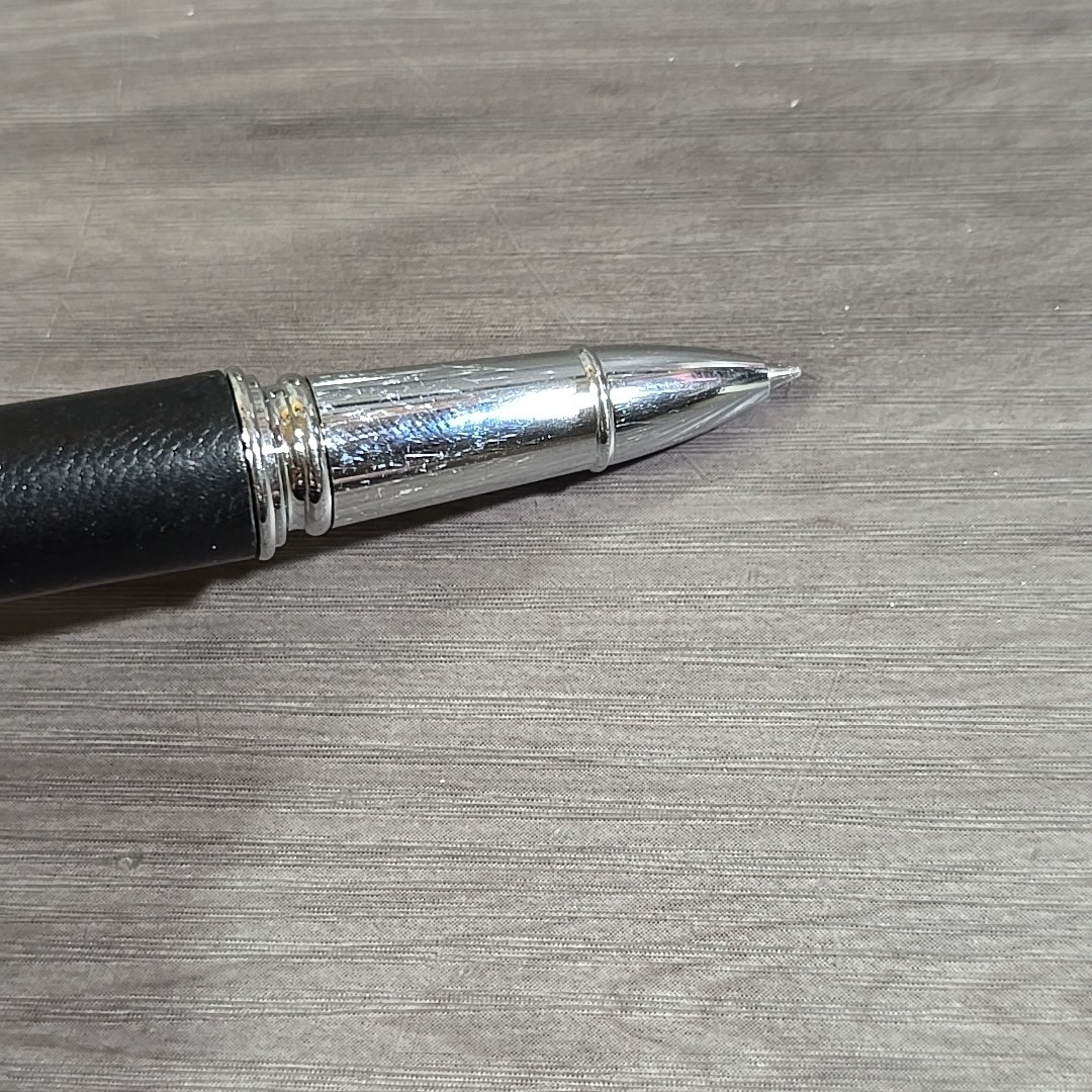 BETTONI Ballpoint Pen Daimler Chrysler Metal With Leather?