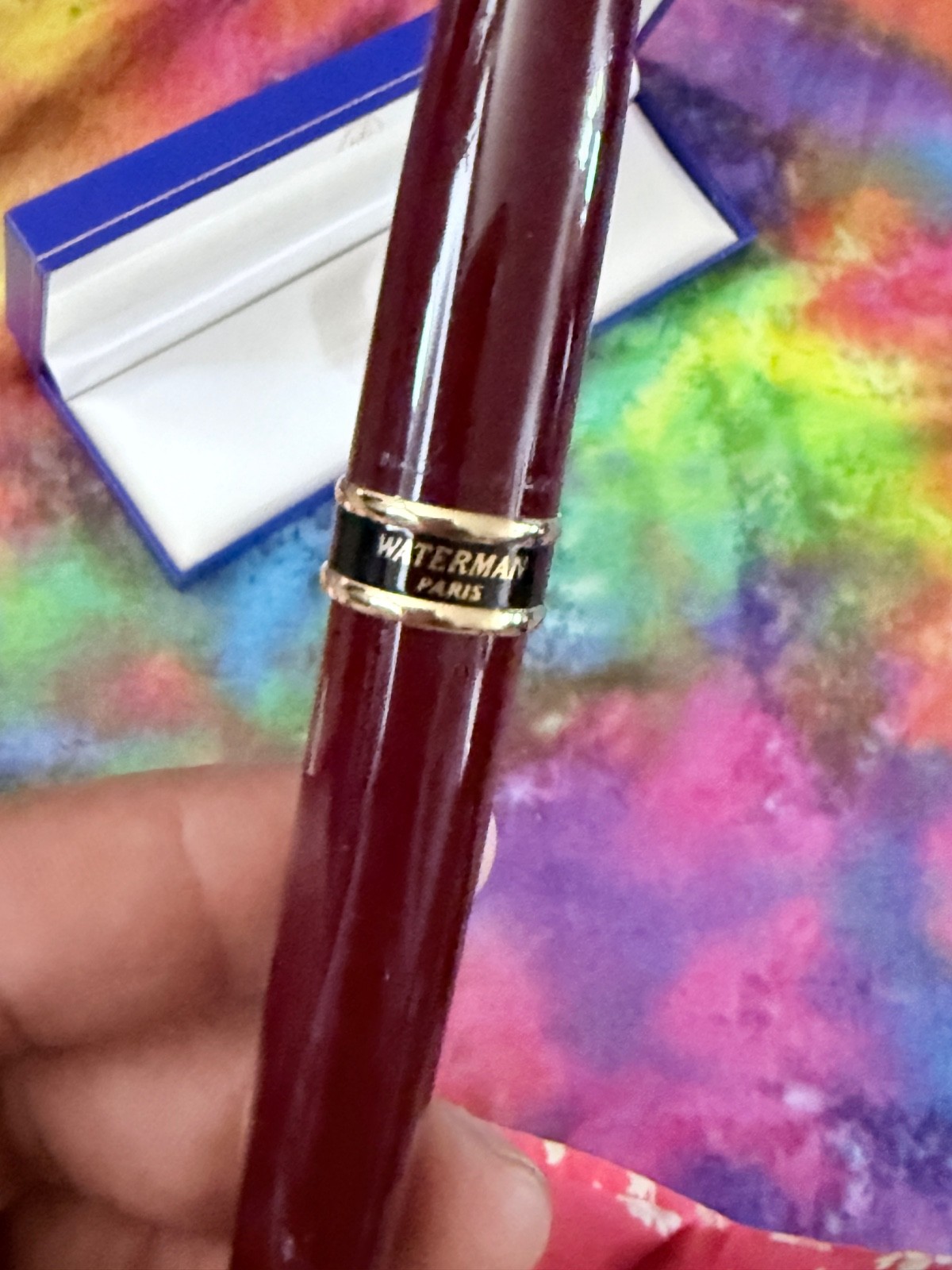Waterman Paris Vintage X-pert Solid Burgundy Cartridge Fountain Fill Pen France