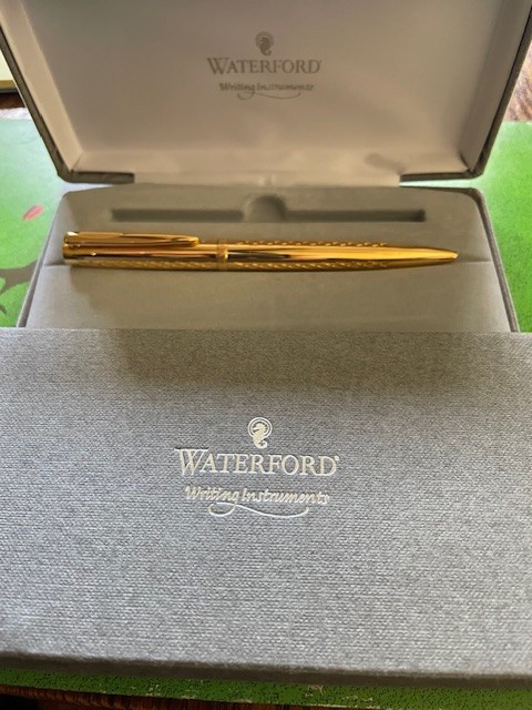 Waterford Writing Instruments Powerscourt Gold Ballpoint Pen