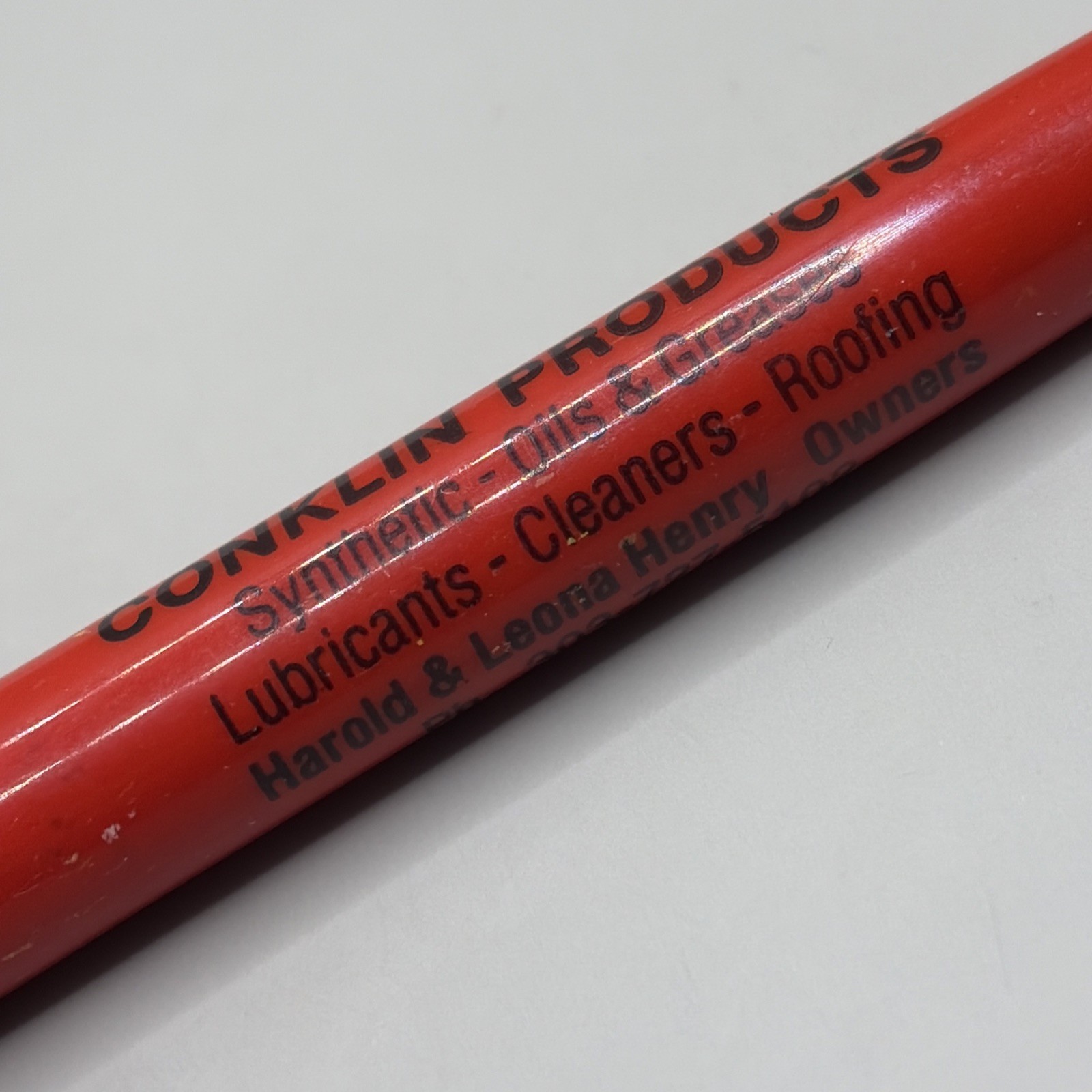 VTG Ballpoint Pen CONKLIN PRODUCTS Towner CO Harold & Leona Henry