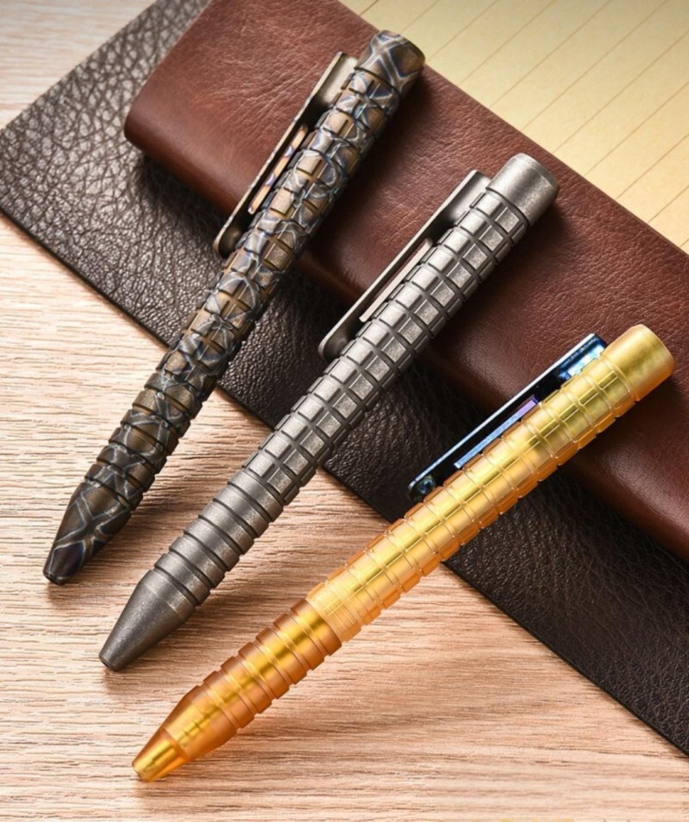 Titanium PEI Ballpoint Pen Bolt Action Signature Writing Pocket Pen EDC Office