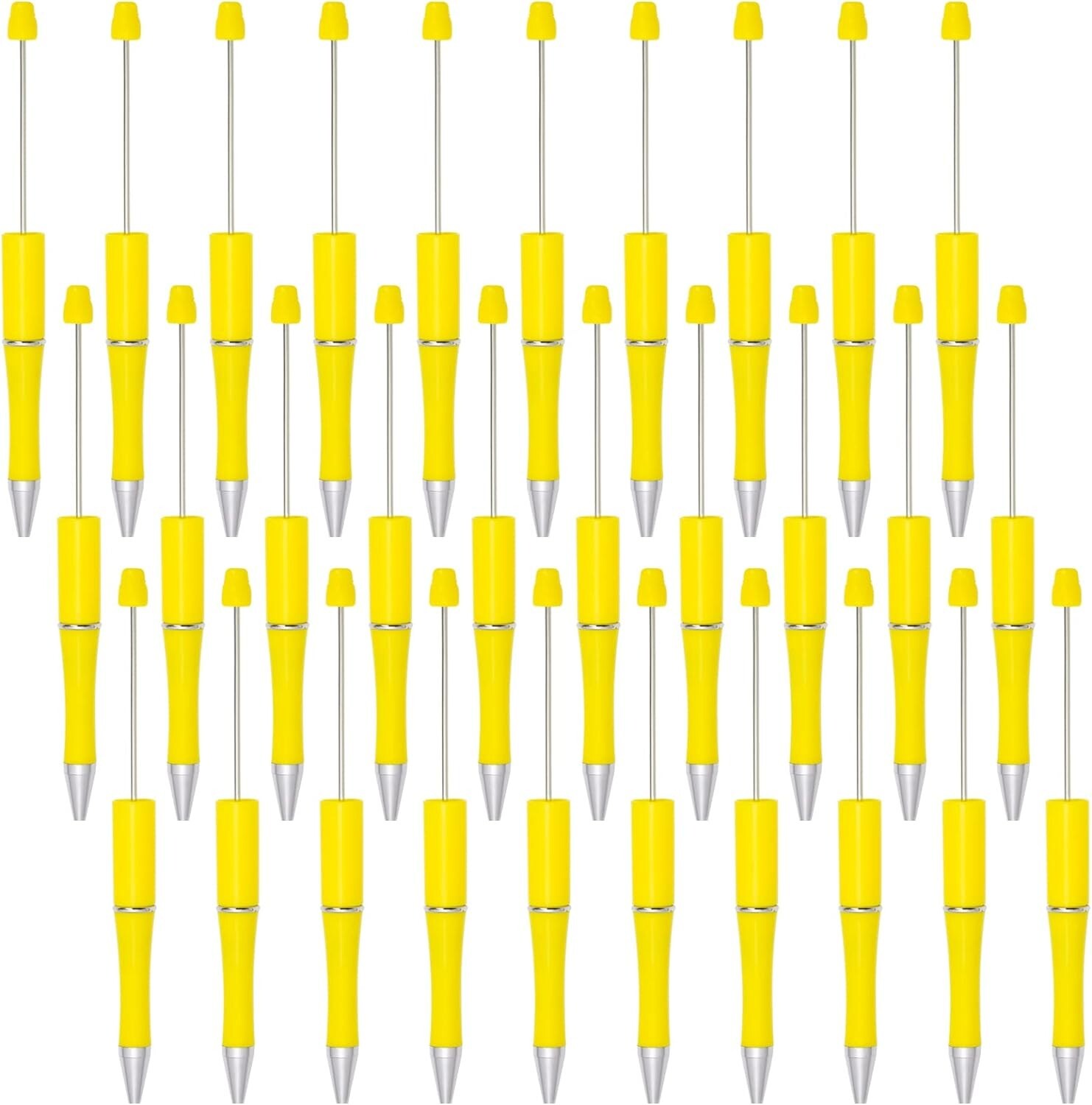 Versatile Yellow Bead Pens – Smooth DIY Writing Instruments for Creative Gifting