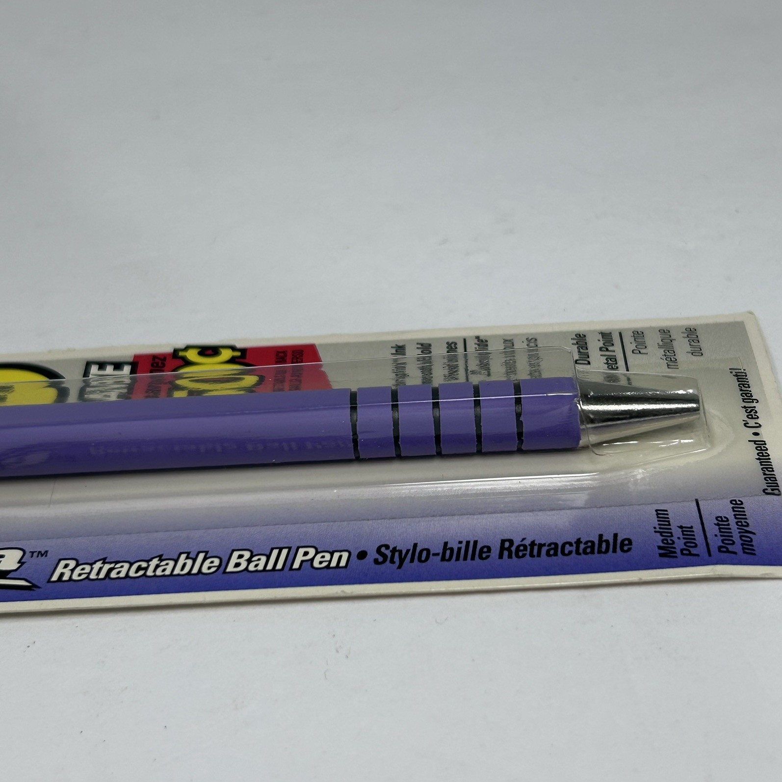 Vintage Paper Mate Flexgrip Ultra Ball Pen Black Ink Purple Barrel ~ Sealed