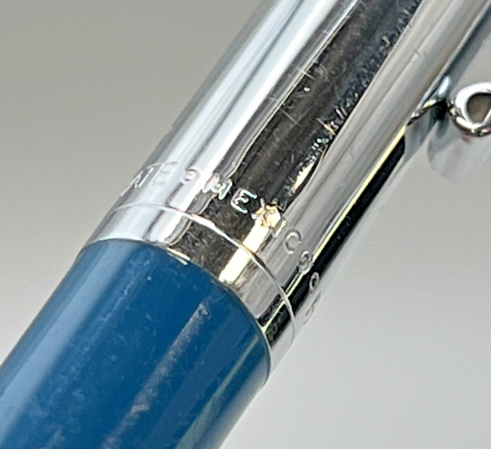 Paper Mate Double Heart Profile Light Blue/Chrome Cap, Blue Ink, Works – Mexico