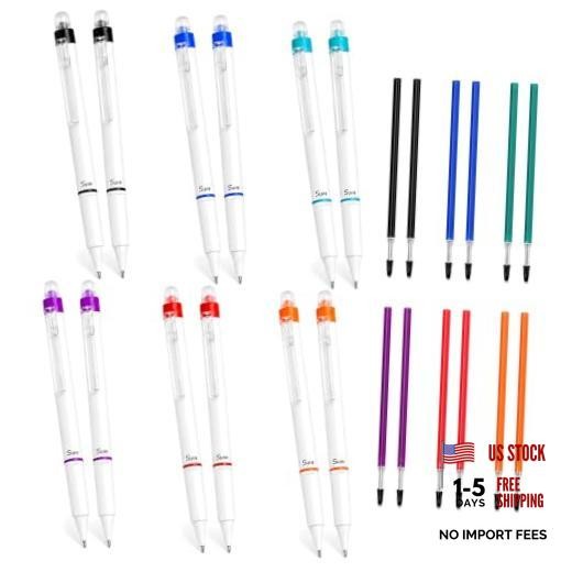 Erasable Gel Pens, 0.7mm Retractable Colored 1 Count (Pack of 12) Multicolor