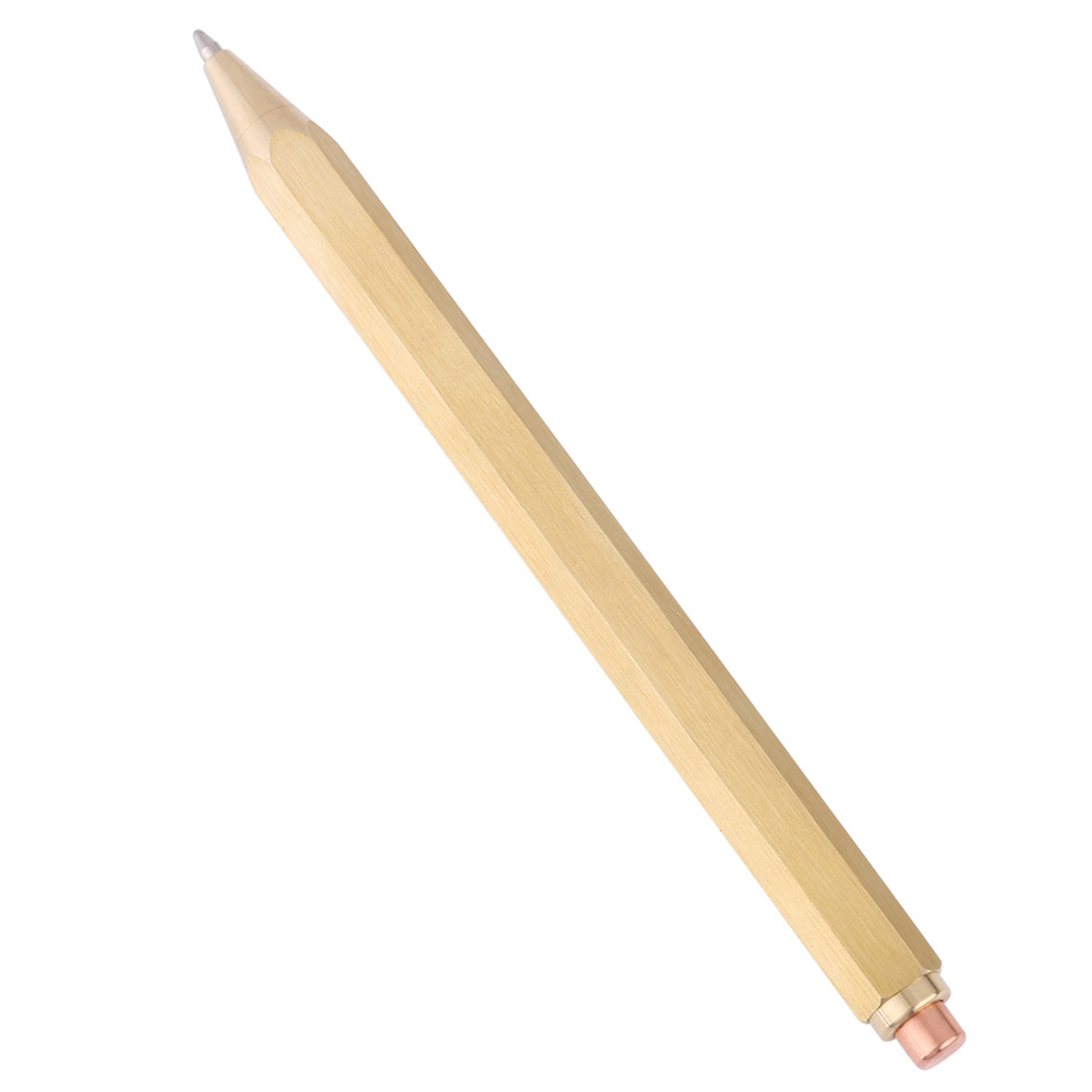 1PC Copper Brass Pen Spring Ballpoint Pen Writing Stationery Office Supplies♡