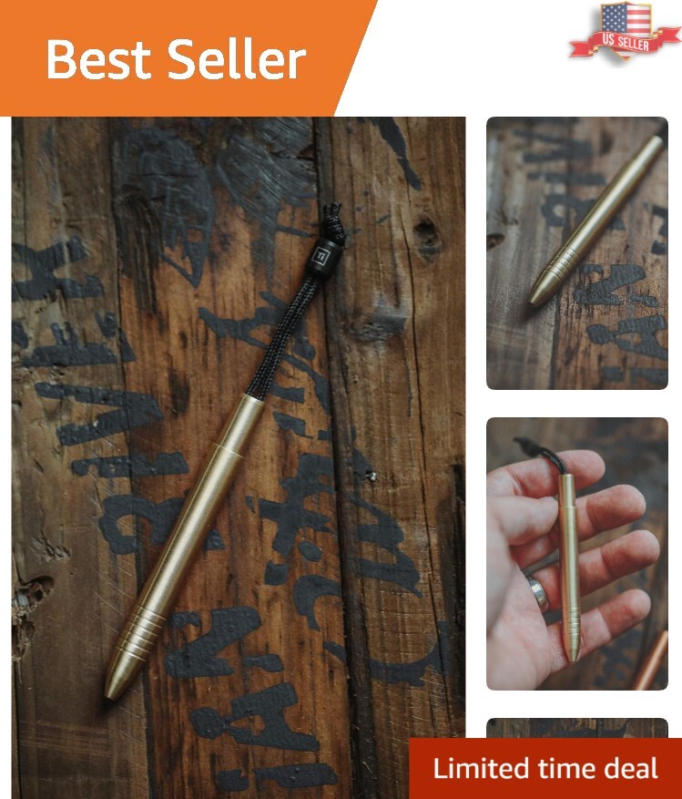 Luxury Solid Brass Mini Pen with D1 Refill Capability – Perfect Carry Size