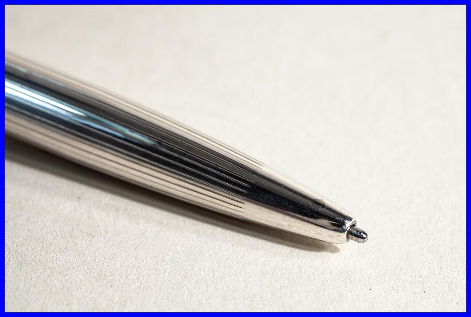 Fend Truxa Silver-Plated Ballpoint Pen – To 1960 – BMW Advertising,New Mine Blue