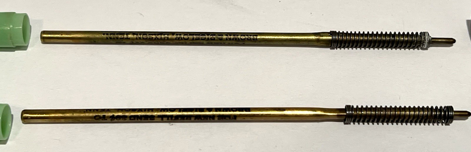 Vintage X2 Lot Advertising Ink Pens Compliments… Elite Sanitone 1 Hr. Cleaners