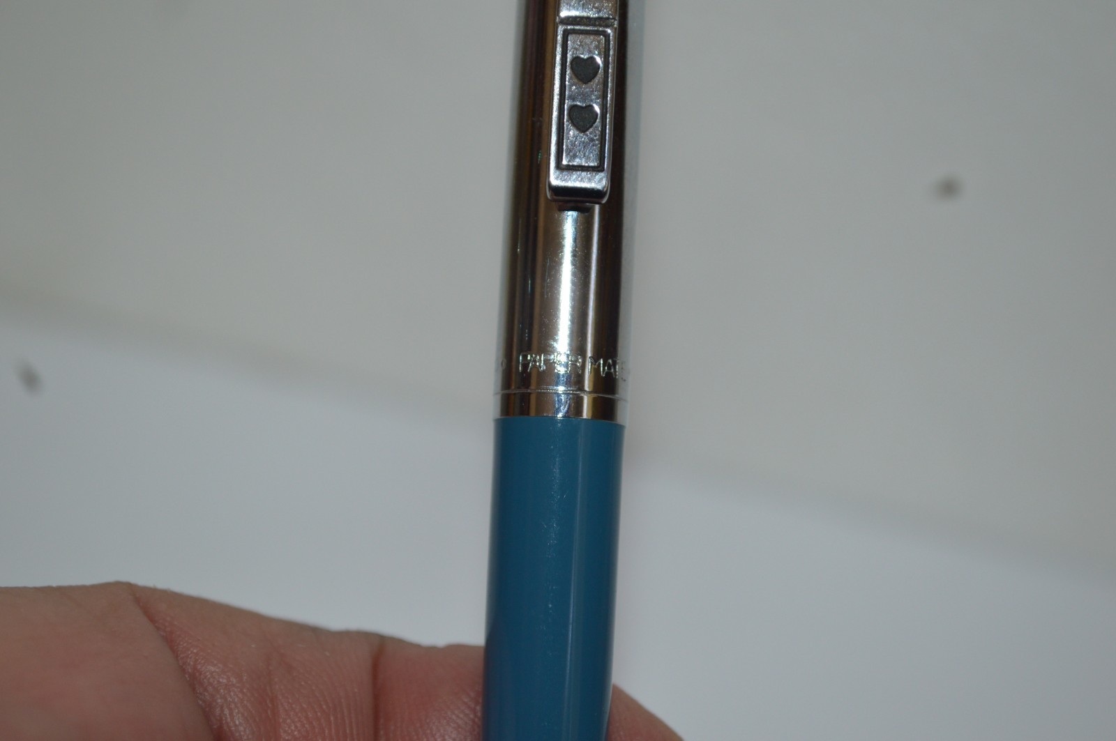 PAPER MATE Profile #2 Regular Grip Ball Pen Dark Blue Barrel Made In Mexico 1990