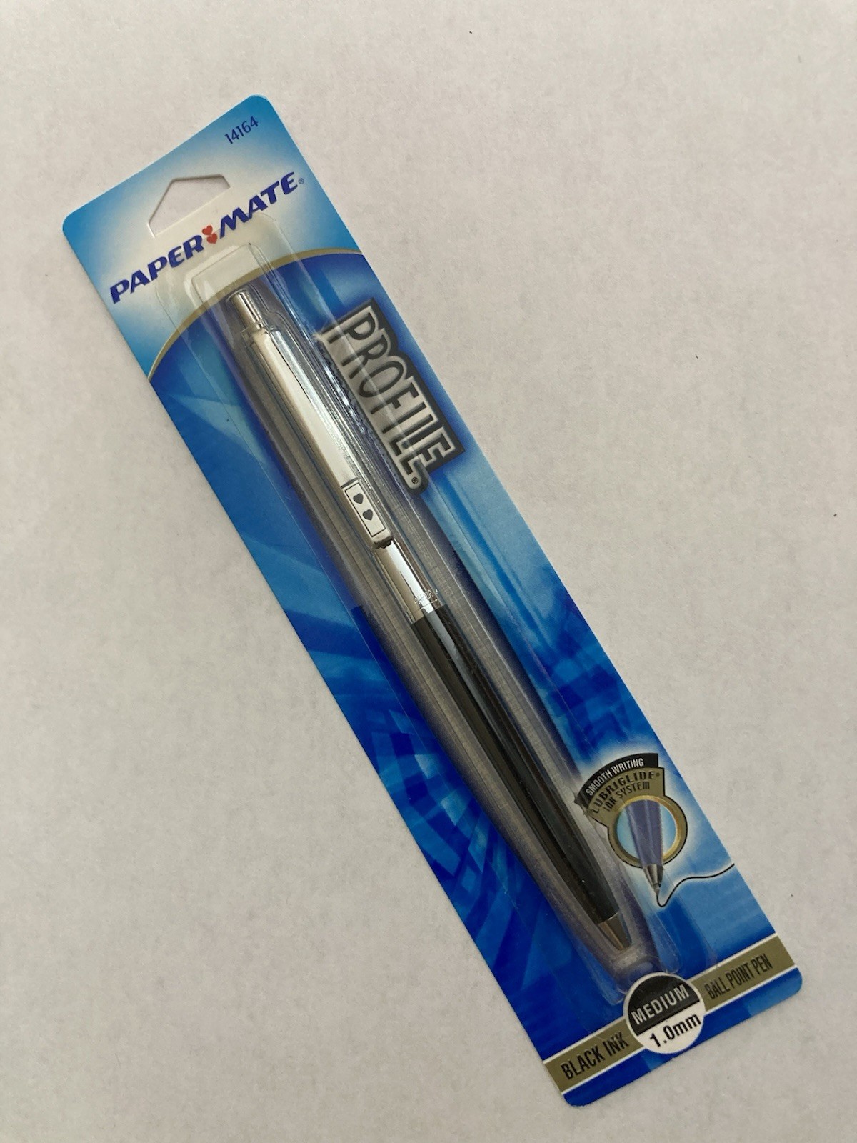 Papermate Profile Slim Ballpoint Pen – Black & Chrome
