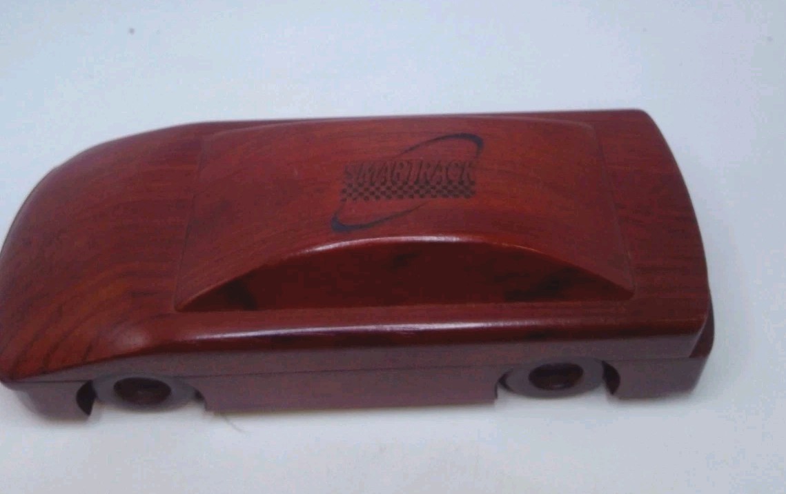 Vintage Solid Wood Sports Car Pen Case W/Pen Working «Smartrack» Advertising
