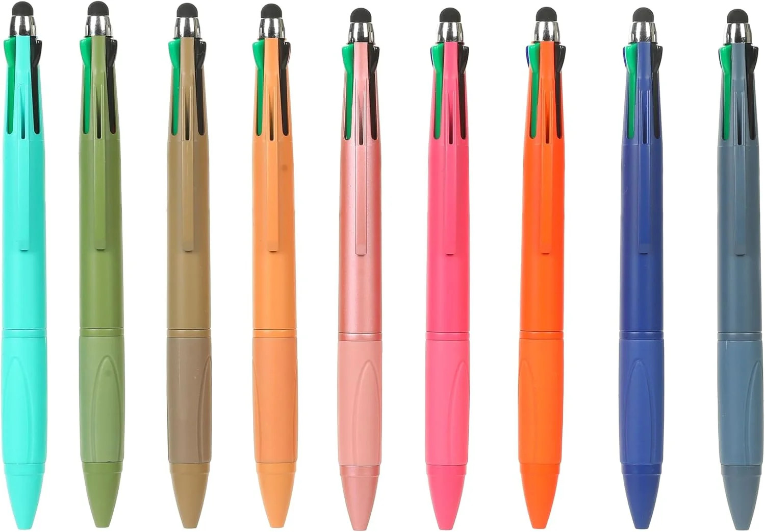 Multicolor Pen in One Multi Color Pens with Stylus Tip 4 Color Pen Nurse Accesso