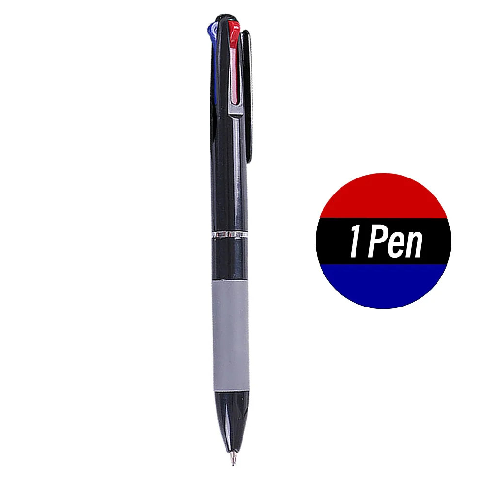 3 in 1 Red/Black/Blue Ink Color 0.7Mm Student Ballpoint Pens Ball Point Writing