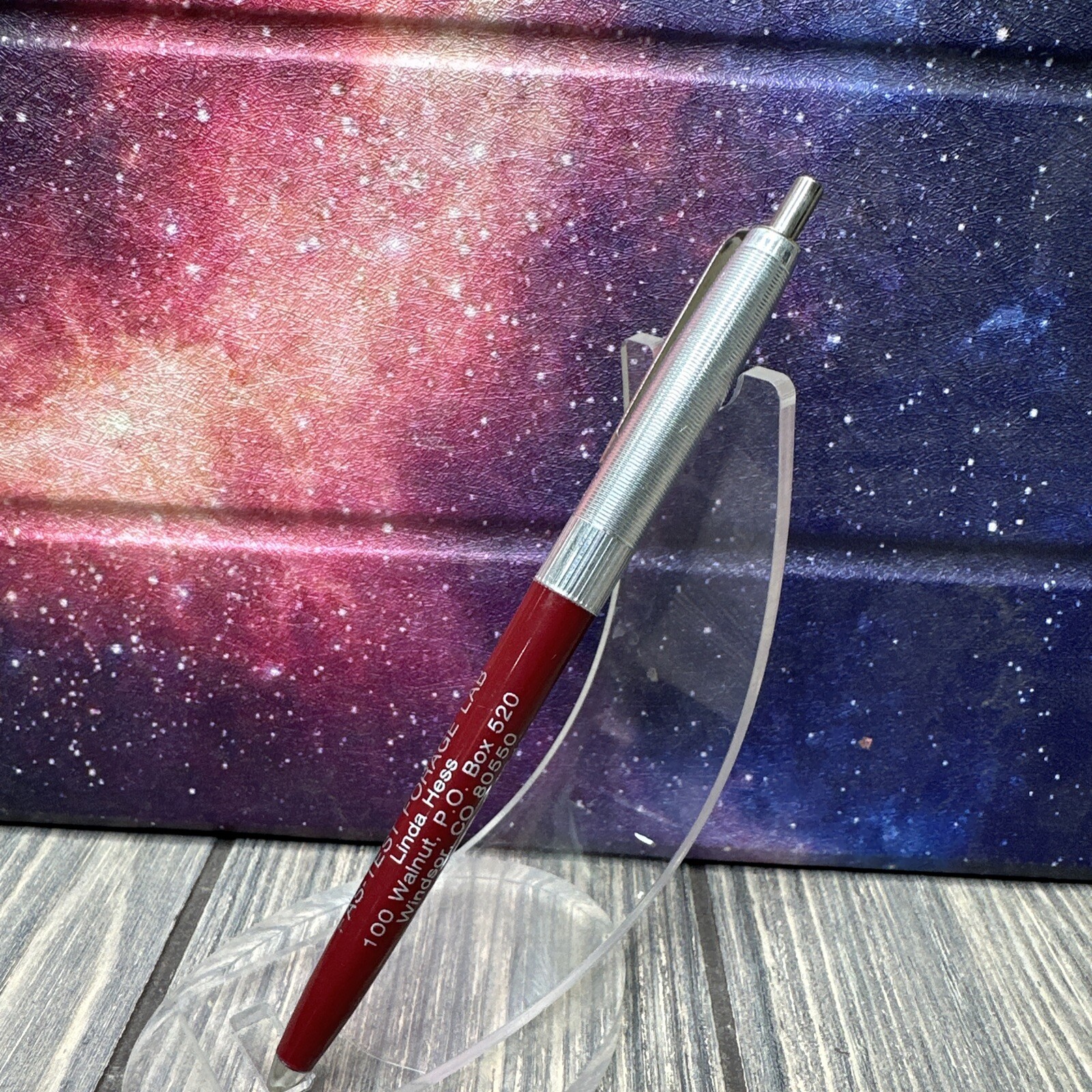 Vintage Fas-test Forage Lab Linda Hess Windsor CO Pen Advertisement