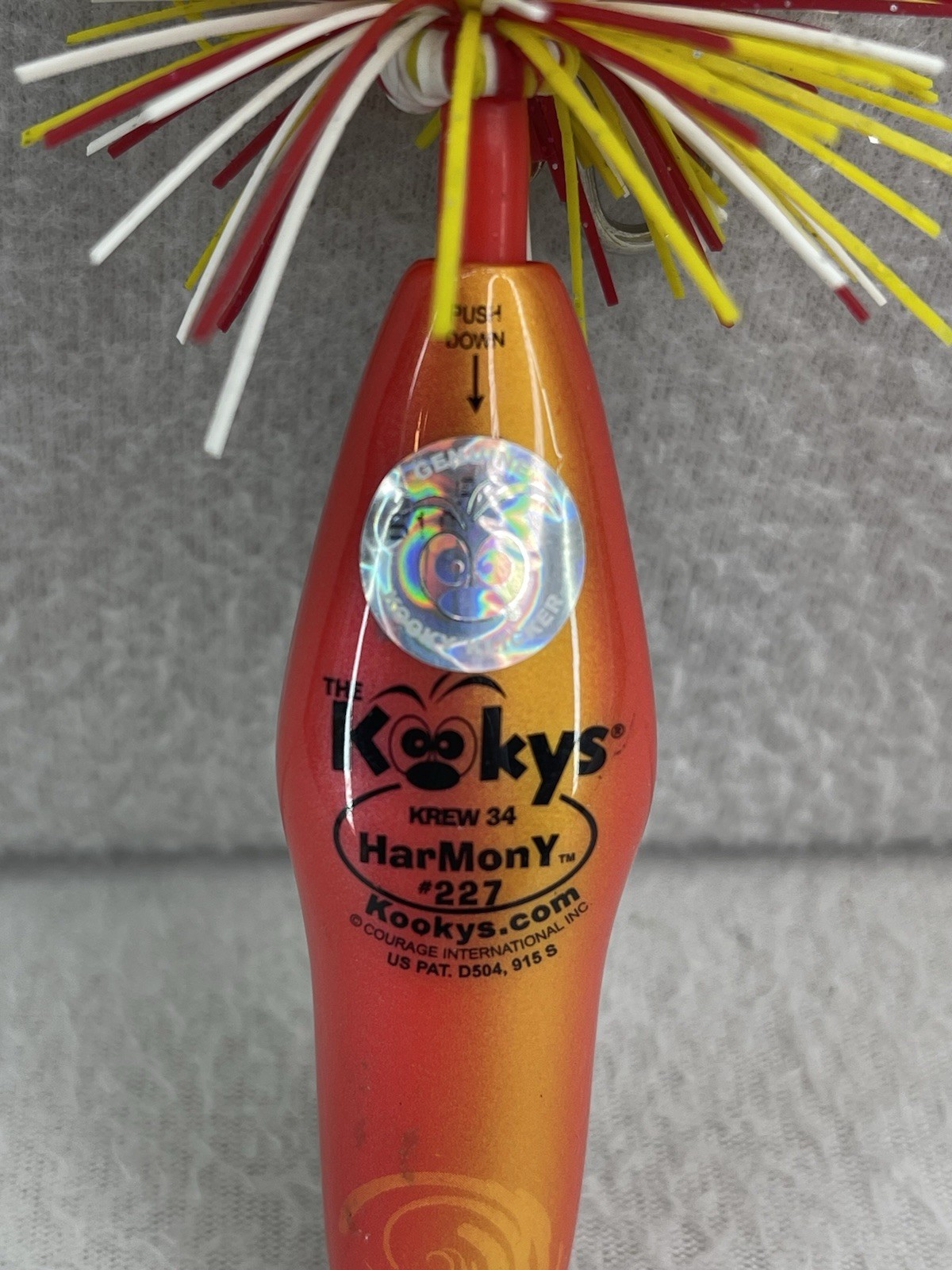 VTG Kooky Klickers Pen Krew 227 Harmony Peace Out Clip On School Pen NOS