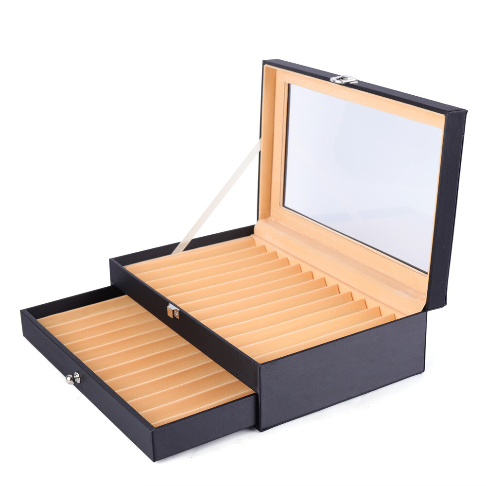 24/36 Slots Fountain Pen Display Box Pencil Storage Organizer Case Collection
