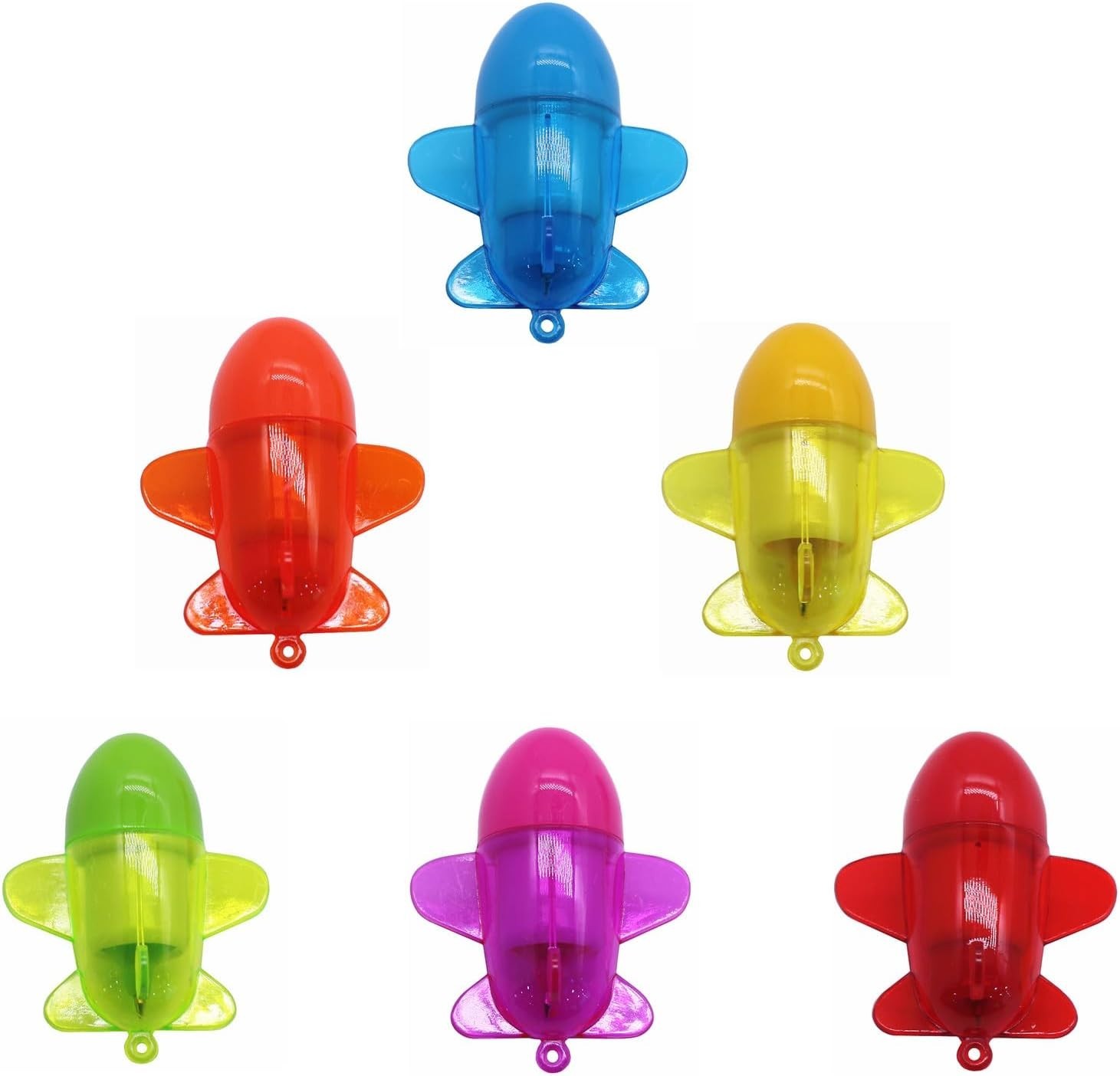 Cute 30-Pack Retractable Ballpoint Pens in Cartoon Plane Design – Blue Ink