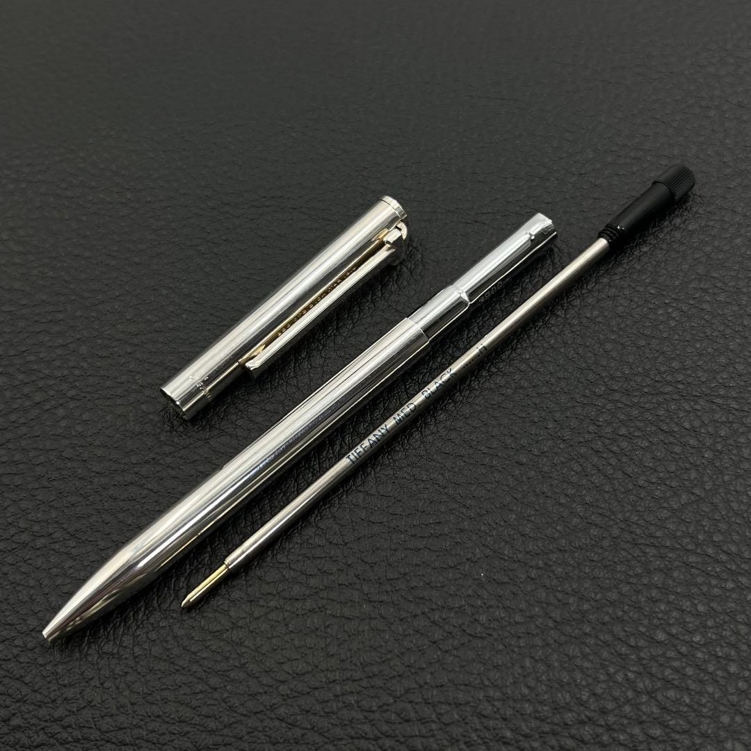 Tiffany & Co. T-Clip Ballpoint Pen Silver 925 Unisex Used Twist Clip