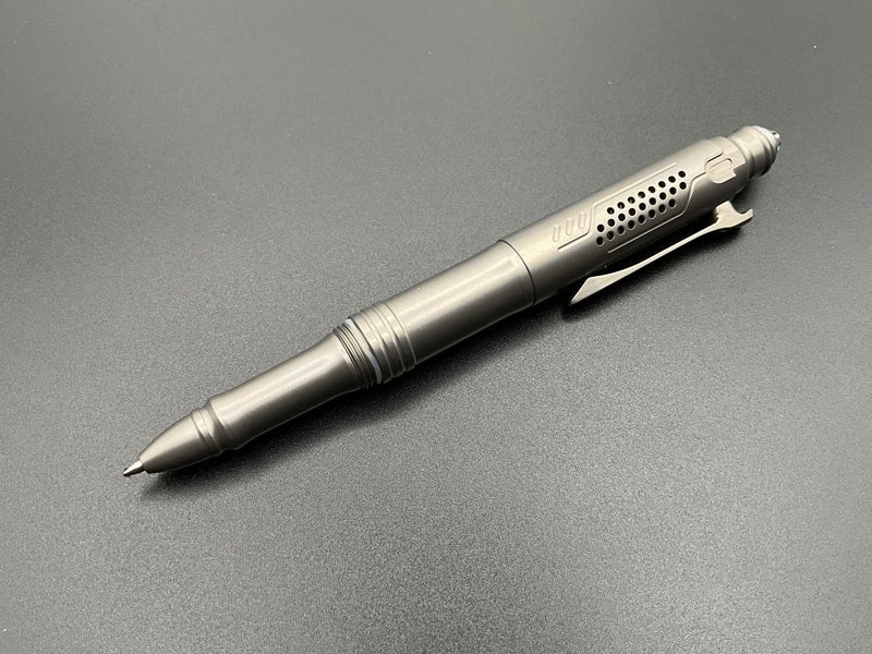 Ketuo Aurora Multi Function Pen Gray Writes Black Streamlined Stores Hex Bits