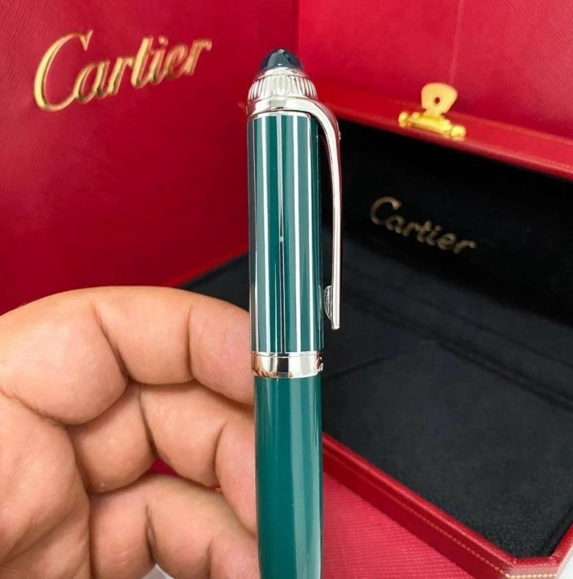 Cartier Roadster Green Ballpoint Pen Rare VIP Luxury Gift New Full Box 2026