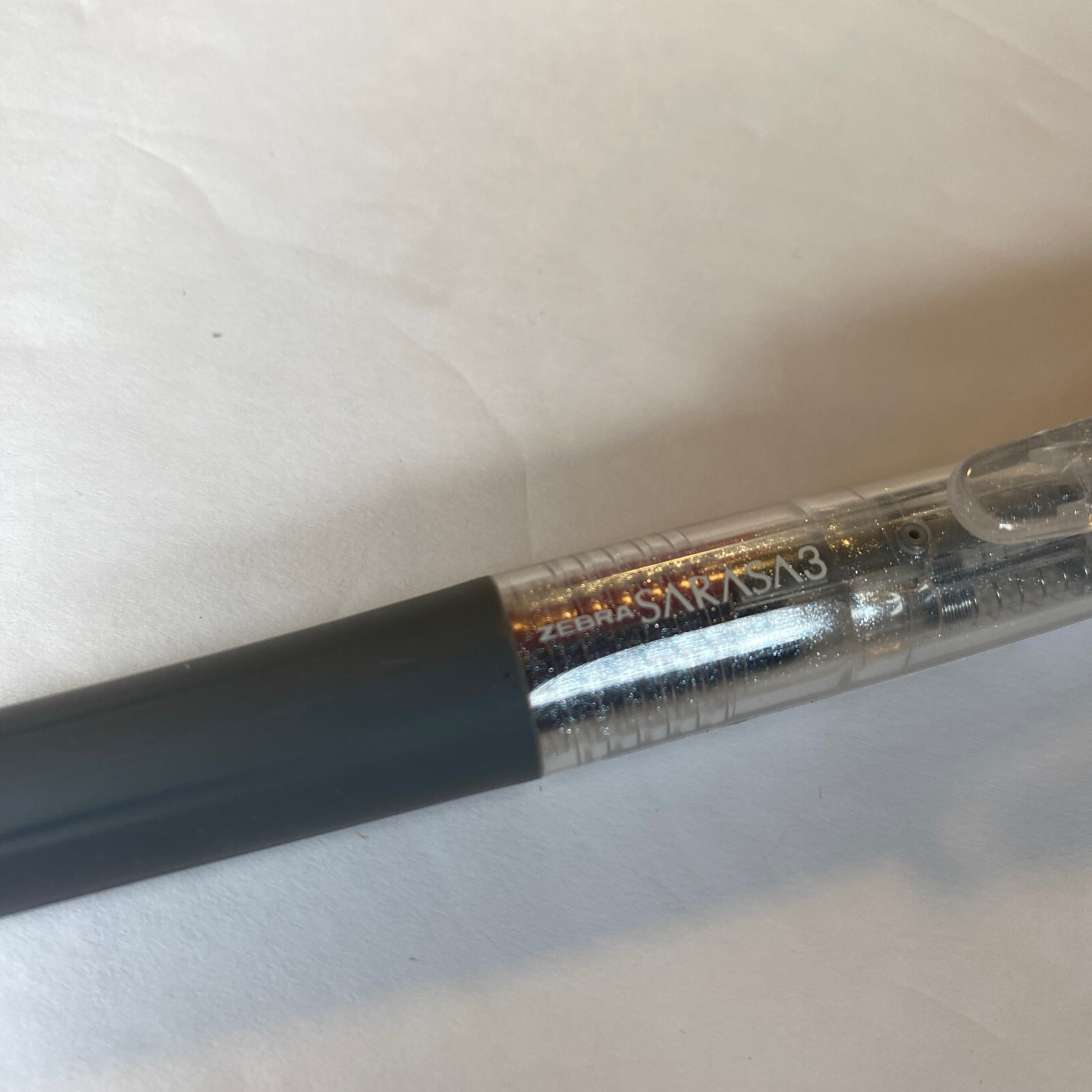 Sarasa 3 Color Ballpoint Multi Pen Zebra Glitter Transparent NEW Japan Import