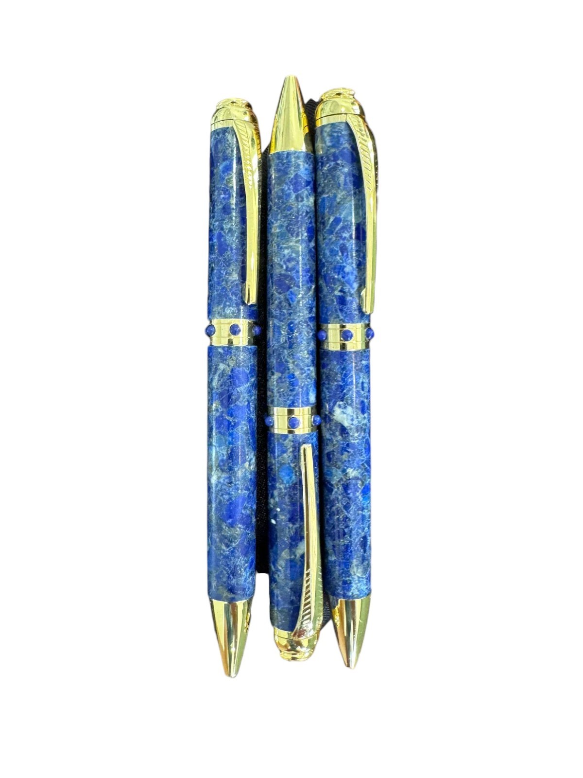 Lapis Lazuli Malachite Gemstone Pen Stainless Steel Handmade Gift Luxury Pen