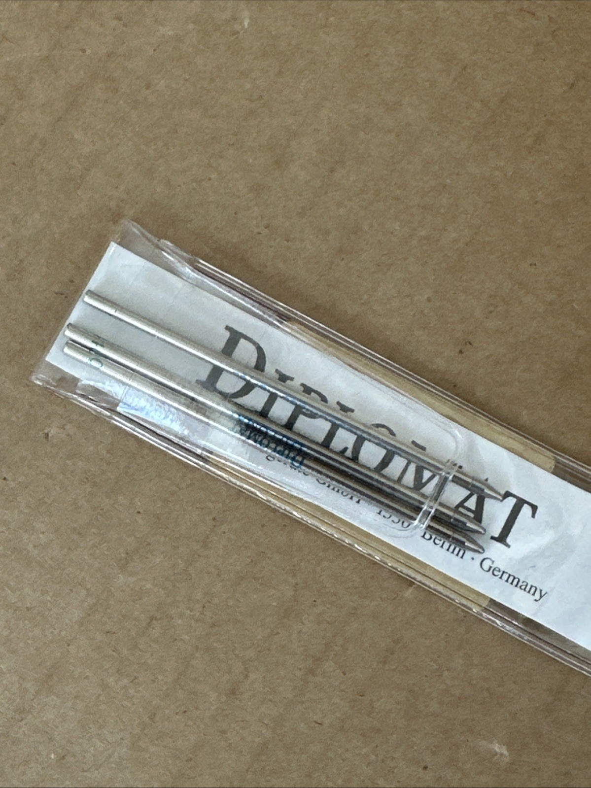 GRIP Spacetec by Diplomat Pen Blue Ink Made in Germany w/ 3 Refills